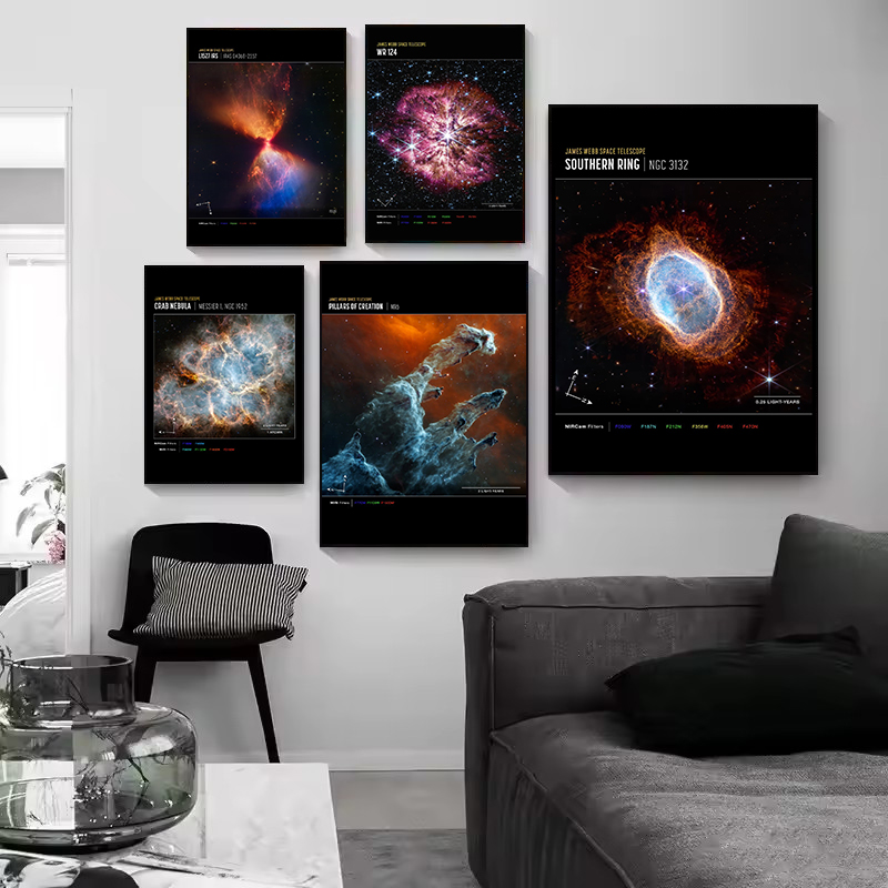 James Webb Telescope Space Pho - đánh giá và giá Star Map Poster