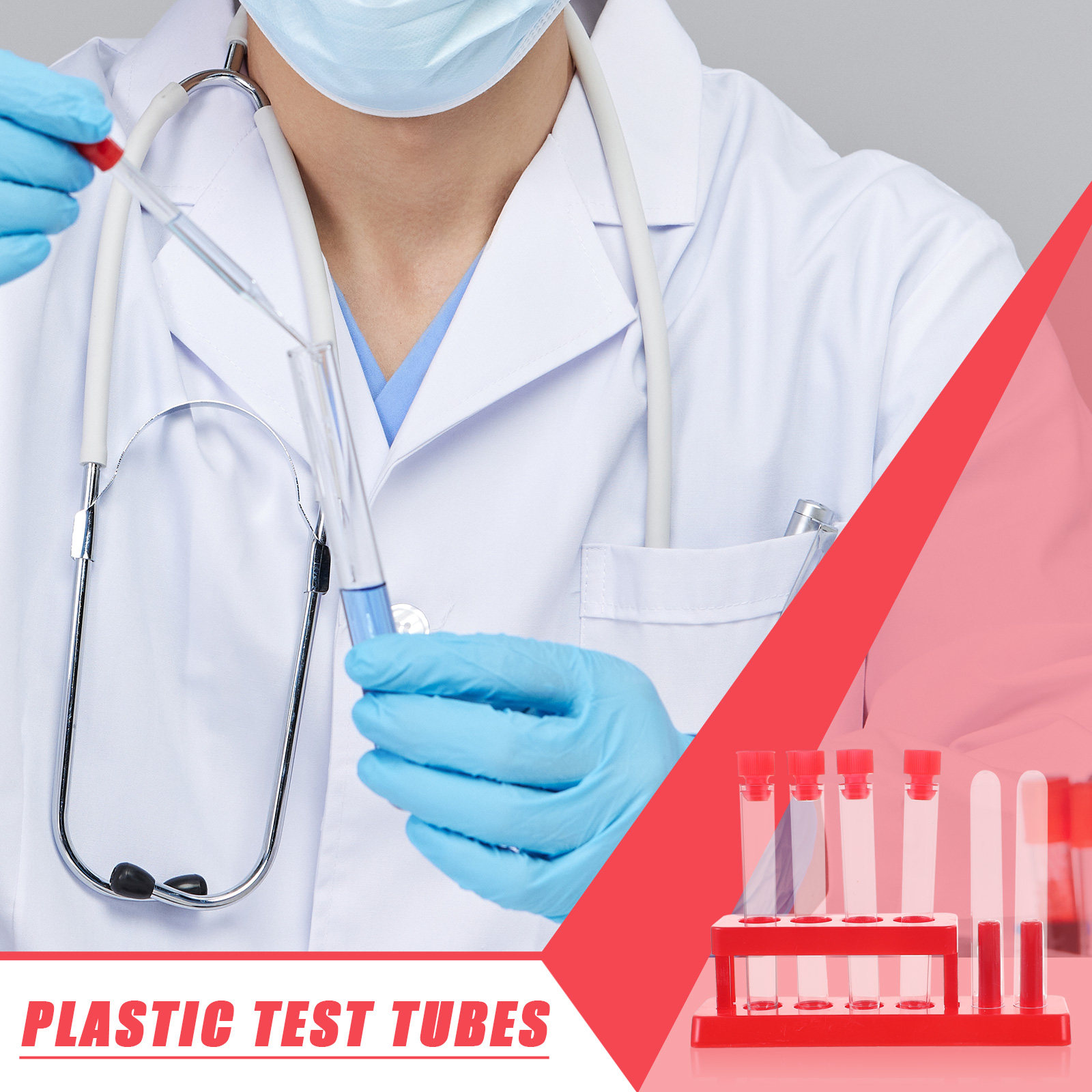 1Set Test Tube Rack Kit Plasti - đánh giá và giá Science Kit